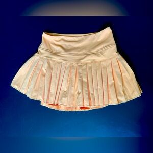 Gold Hinge pleated tennis skirt- XS
